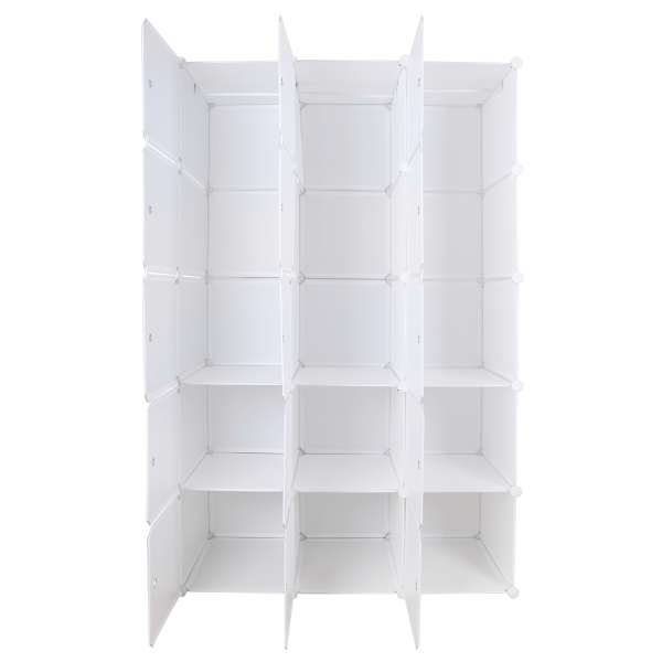 Modulární multifunkční skříň, bílá, ZALVO