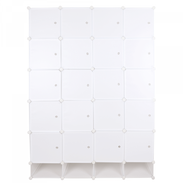 Modulární multifunkční skříň, bílá, ZAFOD