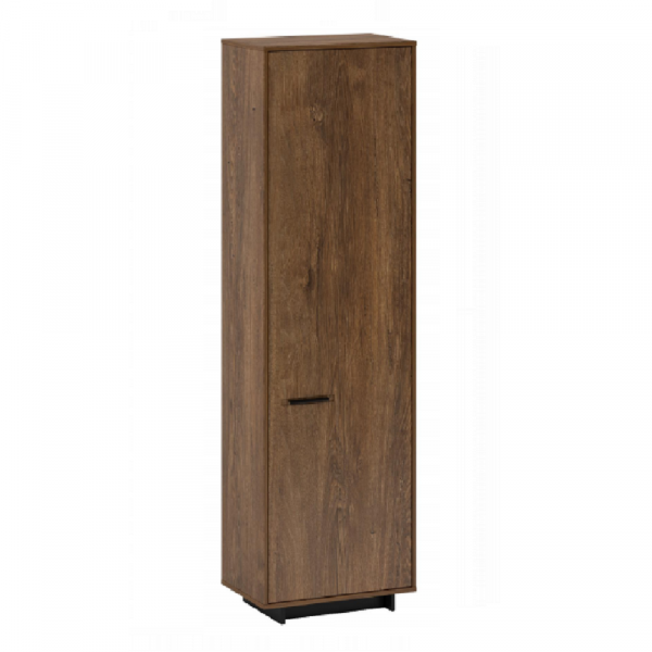 Skříň, dub bolzano / černá, pravá, DELIS V2