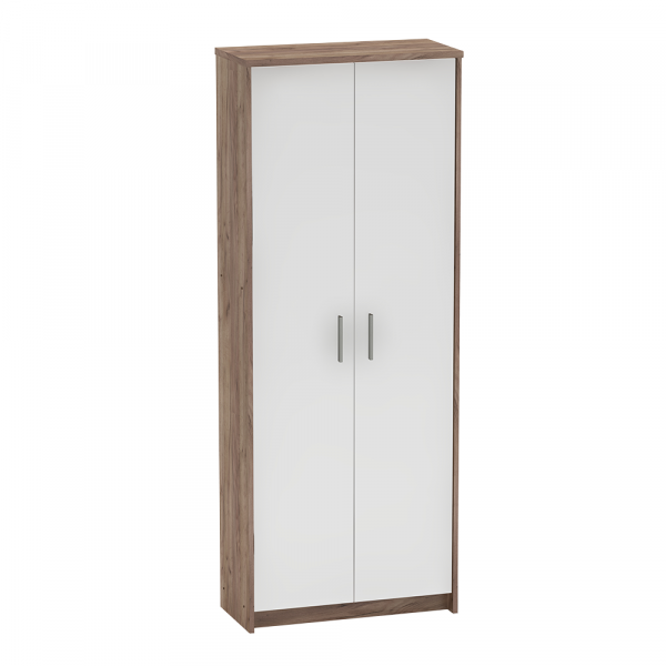 Kancelářská skříň, kraft dunkel/bílá, JOHAN 2 NEW 05