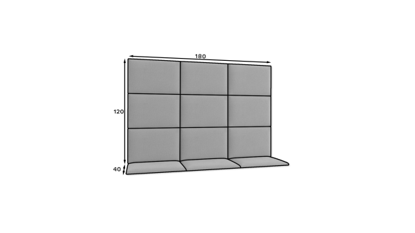Nástěnný panel Quadratta set 180x120
