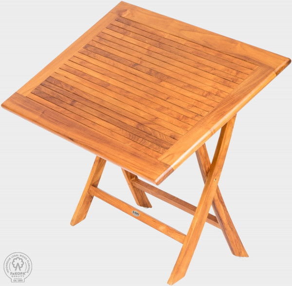 VASCO - skládací stůl obdélník z teaku 120x80cm