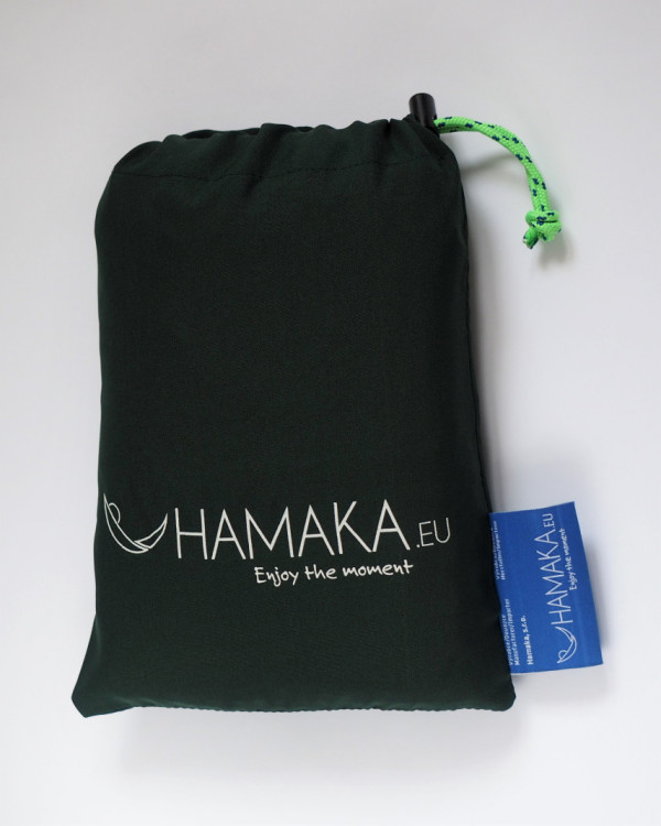 Houpací síť Hamaka originál pro jednoho zeleno-olivovo-zelená