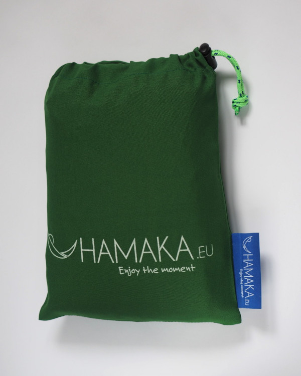 Houpací síť Hamaka originál pro jednoho brčálovo-zeleno-brčálová