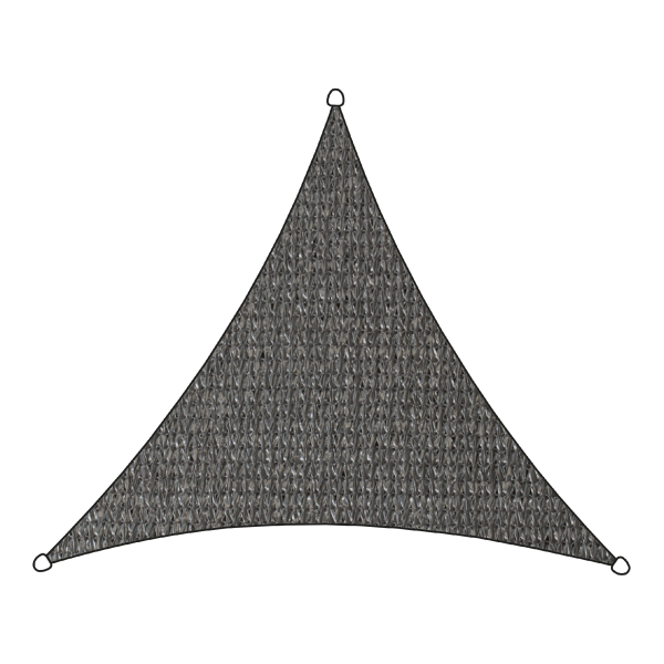 Stínící plachta ISEO trojúhelníková antracitová 5x5x5m