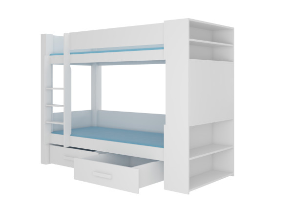 Dvoupatrová postel s matracemi GARET 200x90