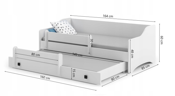 Postel s matracemi NAOMI II 160x80