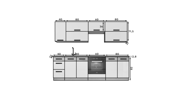 Kuchyňský nábytek VIKA 260
