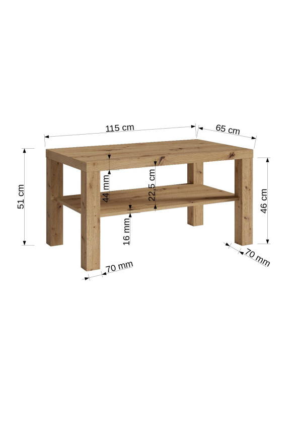 Konferenční stolek SVEN 115x65