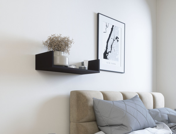 Vissta 60 Black Shelf