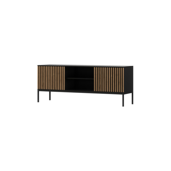 Meorati 150 Media cabinet Black/Artisan Oak