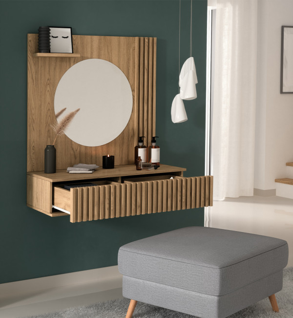 Entsian 85 Vanity Artisan Oak