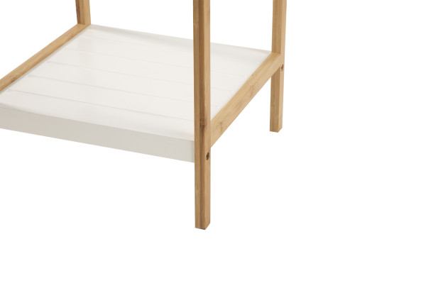 Bambusový regál STEPPA bílá