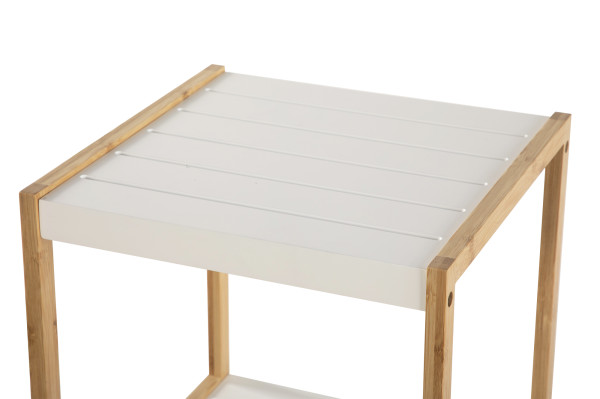 Bambusový regál STEPPA bílá