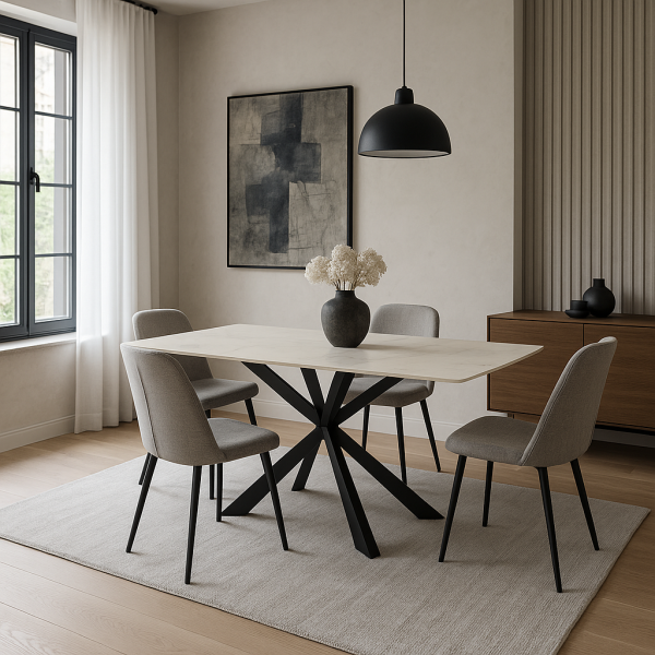 Jídelní stůl TERRON 200 bílá