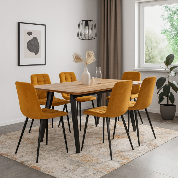 Jídelní židle ARIA žlutá