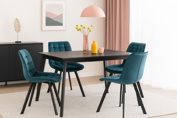 Jídelní židle BELLA tyrkysová
