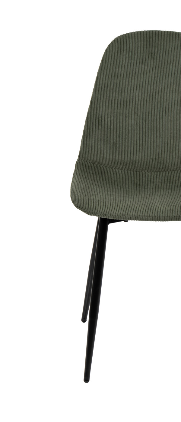 Jídelní židle MARIE zelená manšestr