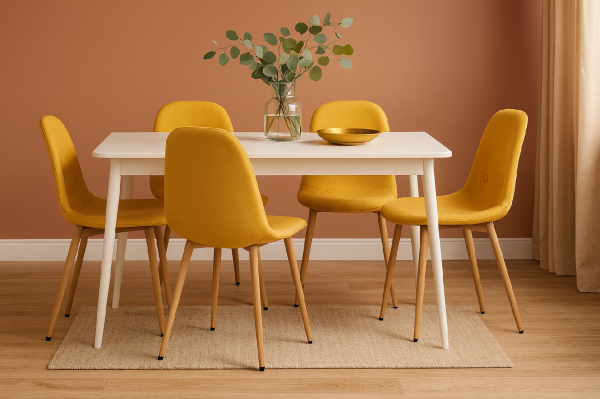 Jídelní židle MARIE žlutá