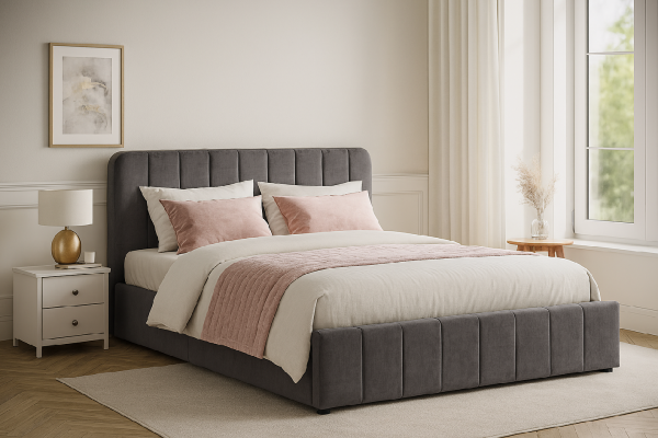 Postel AVENA 160 tm. šedá