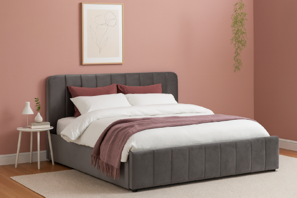 Postel AVENA 160 tm. šedá