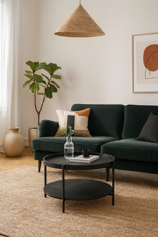 Stolek BIVIO černá