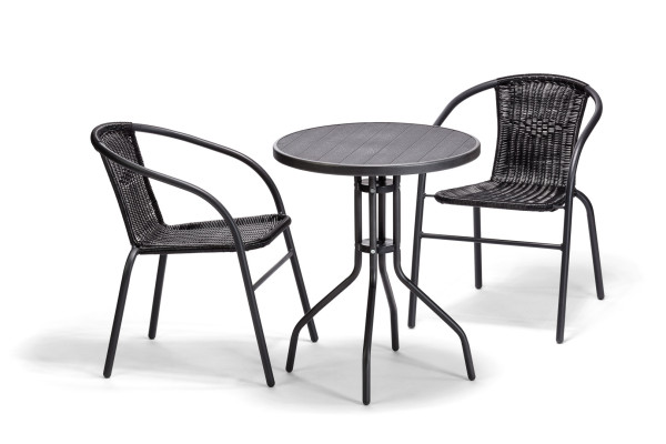 Balkonová sestava BISTRO SET černá