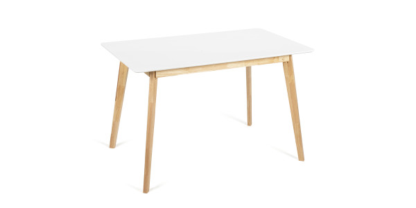 Jídelní stůl Scandinavia 120 + 4ks jídelní židle Marie žlutá