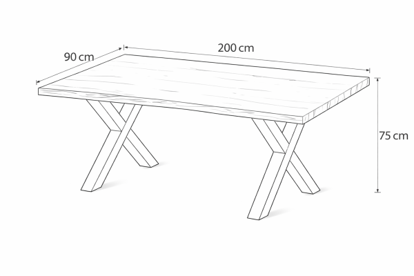 Jídelní stůl ROBUL 200 + 6ks jídelní židle ARIA zelená