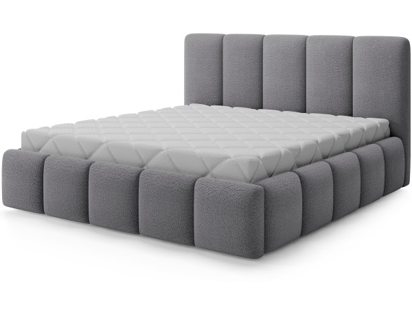 Postel Edvige+ dřevěný rám / plynový zvedák / lůžkoviny 140x200