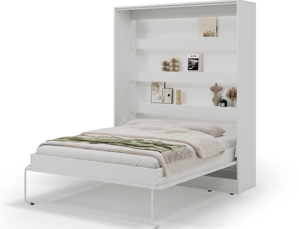 Devesto Vertical Wall Bed 160 White LED