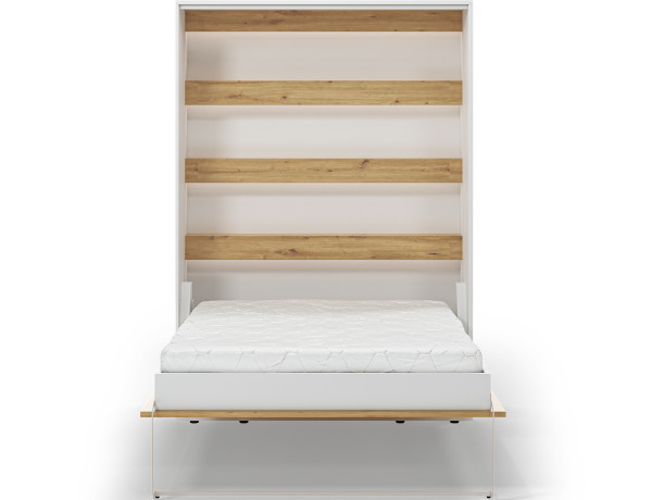 Devesto Vertical Wall Bed 140 Artisan Eiche LED