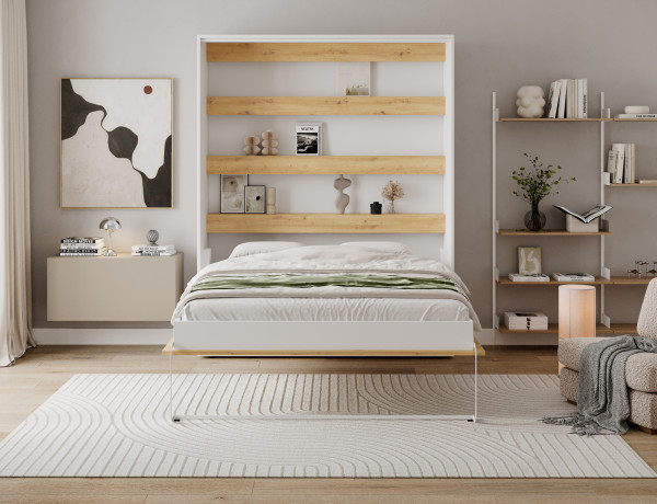 Devesto Vertical Wall Bed 160 Artisan Eiche