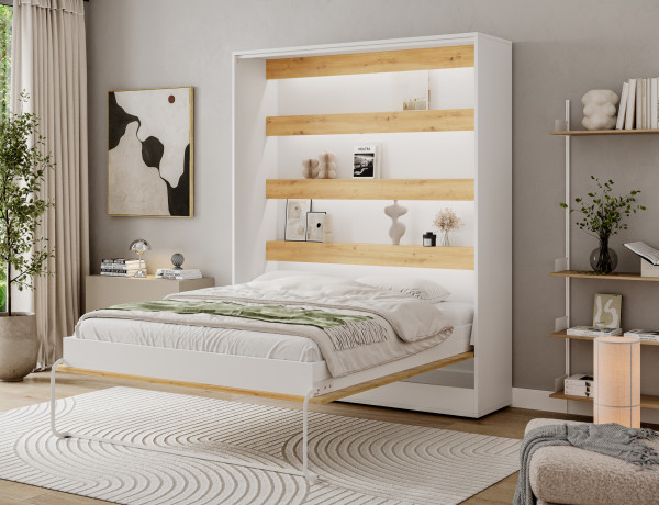 Devesto Vertical Wall Bed 160 Artisan Eiche LED