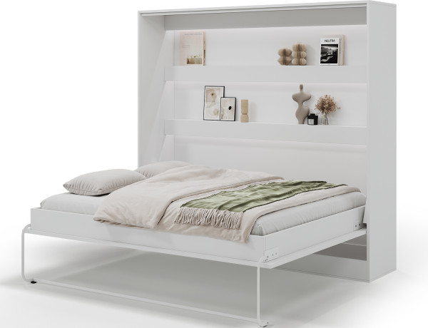 Devesto Horizontal Wall Bed 160 White LED