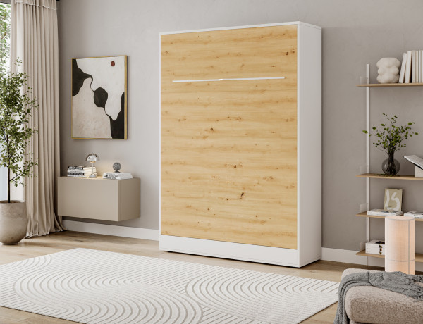 Devesto Vertical Wall Bed 140 Artisan Eiche