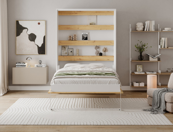 Devesto Vertical Wall Bed 140 Artisan Eiche