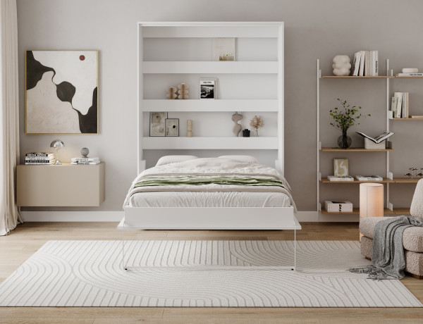 Devesto Vertical Wall Bed 140 White