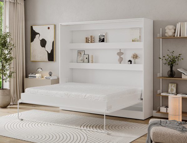Devesto Horizontal Wall Bed 160 White