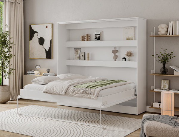 Devesto Horizontal Wall Bed 160 White