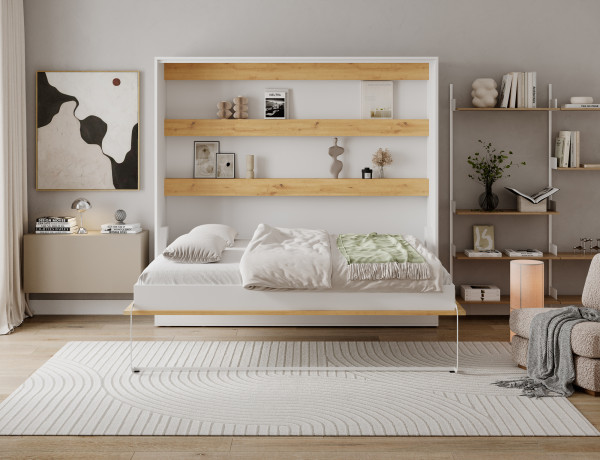 Devesto Horizontal Wall Bed 160 Artisan Eiche