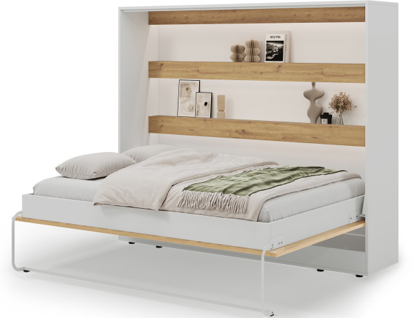 Devesto Horizontal Wall Bed 140 Artisan Eiche LED