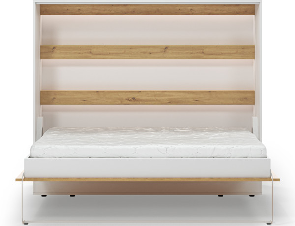 Devesto Horizontal Wall Bed 140 Artisan Eiche LED