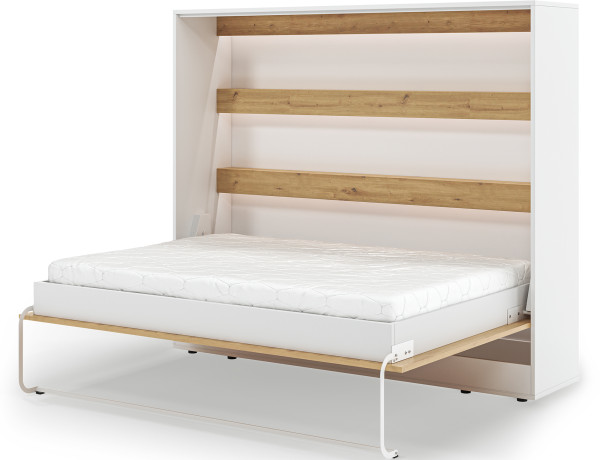 Devesto Horizontal Wall Bed 140 Artisan Eiche LED