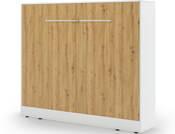 Devesto Horizontal Wall Bed 140 Artisan Eiche LED