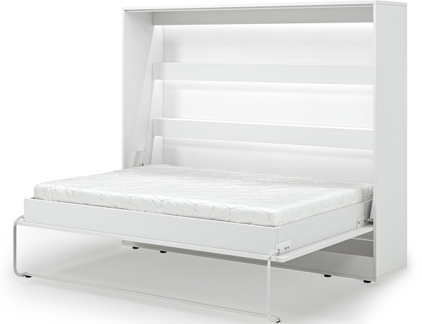 Devesto Horizontal Wall Bed 140 White LED