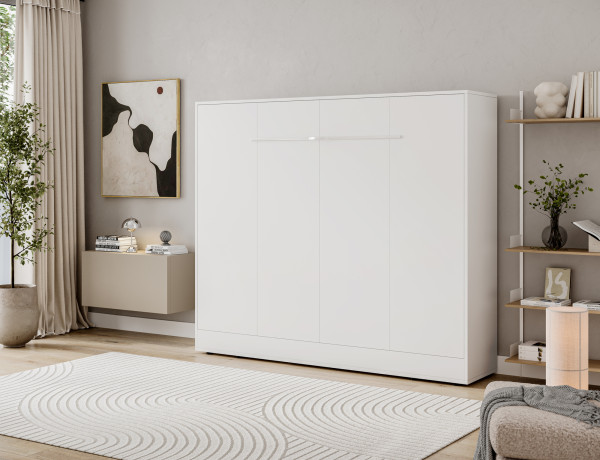 Devesto Horizontal Wall Bed 140 White