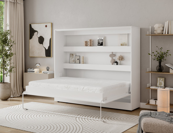 Devesto Horizontal Wall Bed 140 White